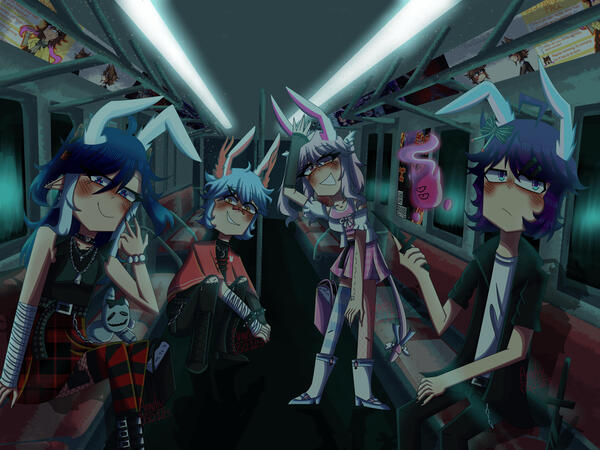 Nighttime Subway